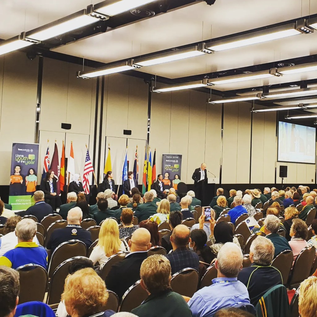 Youth of the Year announcements for Lions Australia MD Convention, Melbourne. Image by 
Charlie-Helen Robinson, South Australian District 201C1 Public Relations